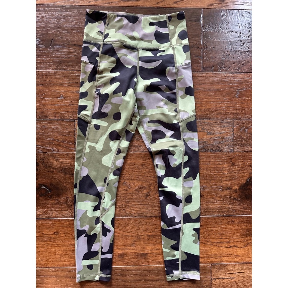 Zyia Active Camo High Waisted Leggings with Pockets Womens Size 4 Camouflage